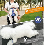 Pawaboo Pet Carrier Backpack, Adjustable Pet Front Cat Dog Carrier Backpack Travel Bag, Legs Out, Easy-Fit for Traveling Hiking Camping for Small Medium Dogs Cats Puppies, Large, Denim Blue