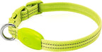 LED Dog Collar - Light Up, Adjustable, Rechargeable, Waterproof, Glow in Dark for Small Pets (S, Green)