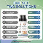 Cat Spray 2-Pack Furniture Saver Kit – 150ml Cat Deterrent Spray + Calming Catnip Spray – Anti-Scratch Training & Stress Relief Solution for Indoor Cats & Kittens