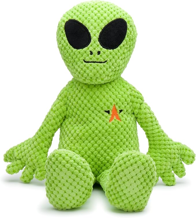 fabdog Floppies Plush Dog Toy - Cute & Durable Squeaky Dog Toys - Best Squeak Toy for Puppies and All Breeds | Ideal Pet Gift| Small Alien
