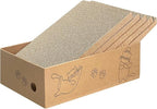 AGYM Cat Scratcher, 5 Packs in 1 Cardboard Box Cat Scratching Pad for Indoor Cats and Kitten, Cat Scratch Pad to Protect Furniture, Large Size