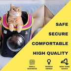 Fat Cat Backpack Carrier - Airline Approved Cat Carrier with Space Capsule Bubble for for Small Cats, Kitten - Premium Stray Cat Carrier Backpack for Outdoor, Travel, Hiking, Pet Supplies