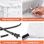 GASUR Heated Dog Bed, Waterproof Electric Dog Cat Heating Pad with Timer, Temperature Adjustable Heatded cat Bed for Winter,Auto Power-Off,Anti-bite Heating Pad for Dogs Cats-35''x24'', Large