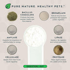Animal Essentials Plant Enzyme & Probiotics for Dogs & Cats - Digestive Enzymes for Dogs, Probiotic Powder, Digestive Supplement, No Preservatives, Veterinarian Recommended - 3.5 Oz