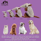 Hollypet Plush Dog Squeaky Toy Stuffed Armadillo Animal Pet Puppy Chew Toys with Clean Teeth for Small Medium Large All Breed Sizes Dogs, Gray, 8 in