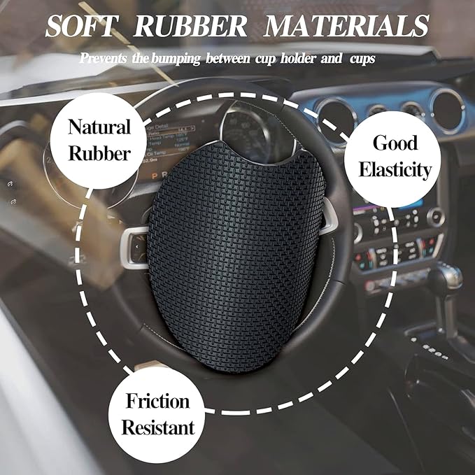 Car Coasters for Cup Holders,2 Pack Love Dog Paw Car Coasters,2.75" Universal Size Anti Slip Rubber Mat,Automotive Cup Holder Decal Decor Accessories,Dog Lovers Gifts for Women,Men,Mom