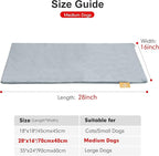 azuza Pet Heating Pad for Dogs and Cats, 6 Adjustable Temperature with Timer, Waterproof and Chew-Resistant Cord, Comfortable Fabric Dog Heating Mat, Auto Power-Off(16"x28")