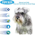 Natural Ingredients Flea Repellent Collar for Small Dogs, Safe and Effective Flea and Tick Repellent, Waterproof, 8 Months Protection per Collar, Free Comb, 13.8 Inches, 2-Pack