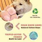 Squeaky Dog Toys, Durable Tug of War Chew Toys for Small, Medium and Large Dogs, Interactive Puppy Toy for Teeth Cleaning, Birthday Gift - Couch