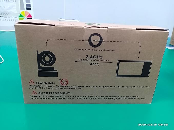 Blemil Baby Monitor with 2 Cameras and Audio, 4.3'' IPS Split-Screen Monitor with 29-Hour Battery, 1000ft Range Pan-Tilt-Zoom Video Baby Monitor No WiFi, 2X Zoom