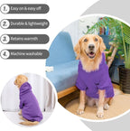 BINGPET Dog Hoodies - Fleece Lined Fall Dog Puppy Sweatshirt Soft Warm Sweater Winter Hooded Clothes for Small Medium Large Dogs & Cats