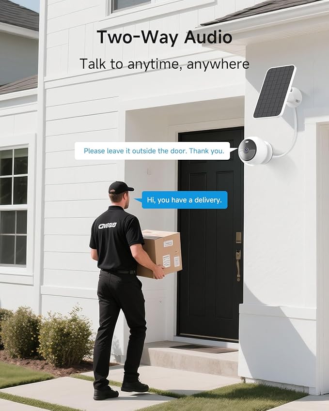 Noorio Solar Security Cameras Wireless Outdoor, 1080P Battery Powered Magnetic Outdoor Camera with AI Motion Detection, 2.4G WiFi Home Security Camera Color Night Vision, 32GB Local Storage