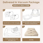 EHEYCIGA Memory Foam Dog Bed for Large Sized, Orthopedic Dog Sofa with Sides and Waterproof Liner, Washable Bolster Pet Couch with Removable Cover, 41x27x7.5 Inch, Beige