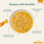 Made by Nacho Flaked Filets Recipe in Bone Broth, Grain-Free Chef's Selects Wet Food for Cats Balanced Diet in Naturally Hydrating Pumpkin-Infused Broth (3.0 oz (Pack of 12), Tuna & Sardine)