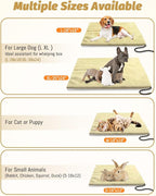 Constant Pet Heating Pad for Dog & Cat, Waterproof Cat Heating Pad with Multi Sizes for Outdoor Indoor, Warm Dog Heating Pad with Chew Resistant Cord, Soft Fluffy Heating Pad for Cats Washable
