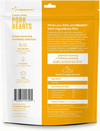 smallbatch Pets Premium Freeze-Dried Pork Heart Treats for Dogs and Cats, 3.5 oz, Made and Sourced in The USA, Single Ingredient, Humanely Raise Meat, No Preservatives or Anything Artificial