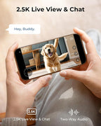 IMILAB C21 2.5K Security Camera Indoor, Room Camera for Bedroom 360° View, Pet Cam w/Phone App & Speaker, Indoor Cam for Dog/Kid/Baby/Elderly, Night Vision, Plug-in, 2.4GHz WiFi, Local/Cloud Storage