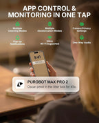 PETKIT 2025 Purobot Max Pro 2 AI-Camera Self Cleaning Cat Litter Box, Extra Large Opening 210° Wide Angle Lens Cat Facial Recognition Automatic Litter Box with 5G WiFi App Control Odor-Free