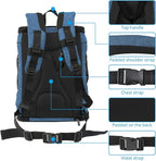 Kritter Planet Pet Carrier Backpack for Cats Dogs, Breathable Pet Backpack with 4 Mesh Window, Portable Pet Carrier for Camping