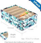 PEEKAB Cat Scratcher Cardboard Reversible Scratching Board Kitty Corrugated Scratching Pad Bed Catnip Included XXL 3PCS