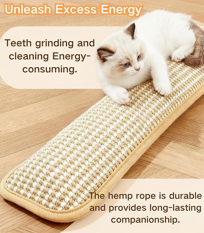 3 Pack Catnip Toys for Indoor Cats - 13 Inches Catnip Pillows, Catnip Toys, Sisal Scratching Pad, Interactive Cat Nip Kicker Toys for Anxiety Relief
