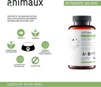 animaux – nutrients 365 for Dogs, All-Natural Vitamins, Healthy Immune System, Vitality, Healthy Skin, Shiny Coat, Raw-Feeding, Puppies, Dogs with Allergies, 60 Chewable Tablets, 60 Days Supply