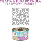Weruva Wx Phos Focused, Tilapia & Tuna Formula in a Hydrating purée, 3oz Can (Pack of 12)