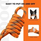 lynxking Slip Lead Dog Leash Reflective, Heavy Duty Comfortable Strong Rope for Large Medium Small Dogs No Pull Pet Training (Orange, 2PCS Large 1/2in x 6ft)
