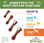 Whimzees Wellness Brushzees Dog Dental Treats, Natural Chews, Large Size Stick, (6 Count)