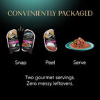 Sheba Gravy Indulgence Adult Wet Cat Food Salmon Entree in Extra Gravy, 2.6 oz. Twin-Pack Trays (24 Count, 48 Servings)