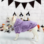 SCENEREAL Fleece Sweater Hoodie for Small Medium Large Dogs, Fuzzy Warm Sweatshirt with Pocket, Cute Dog Clothes for Boy/Girl Winter/Fall, Designer Sweater with Leash Hole