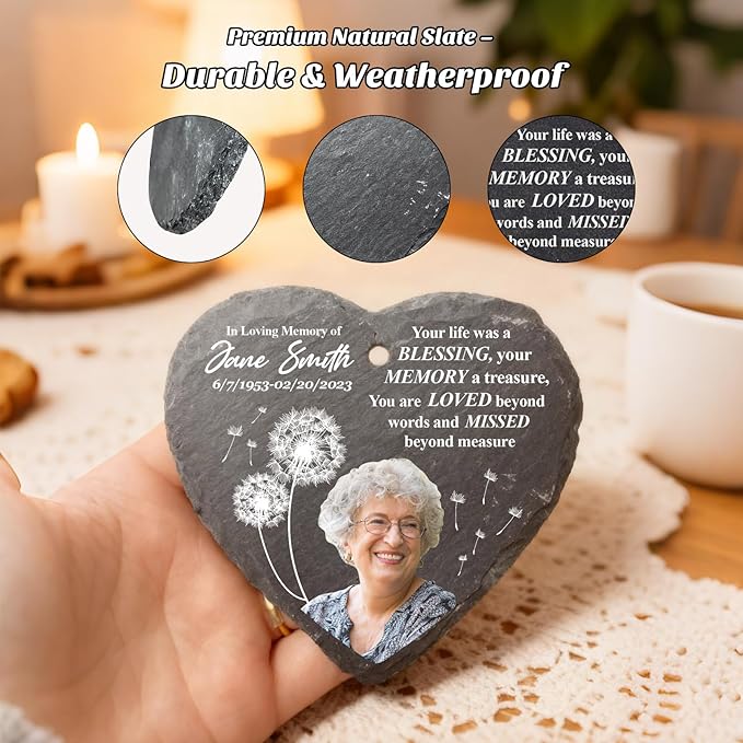 Engraved Pet Memorial Garden Stone with Stake, Custom Dog/Cat Loss Gift, Honor Your Beloved Pet, Personalized Outdoor Remembrance Gifts