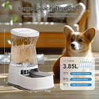 Gardner Pet Automatic Dog Water Dispenser Gravity Stainless Steel Water Waterer Feeder, 100% BPA-Free Large Capacity Water Feeding Bowls for Medium & Large-Sized Dogs Cats Other Pets -(1 Gallon)