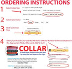 GoTags Personalized Dog Collar, Custom Embroidered Pet ID Dog Collar with Pet Name and Phone Number, Adjustable with Quick Release Snap Buckle