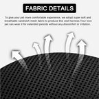 Cat Harness and Leash Set: Upgraded Escape Proof Vest with Lead for Large Cat Small Dog Puppy Walking, Soft Jacket Reflective Strips, Black (S)