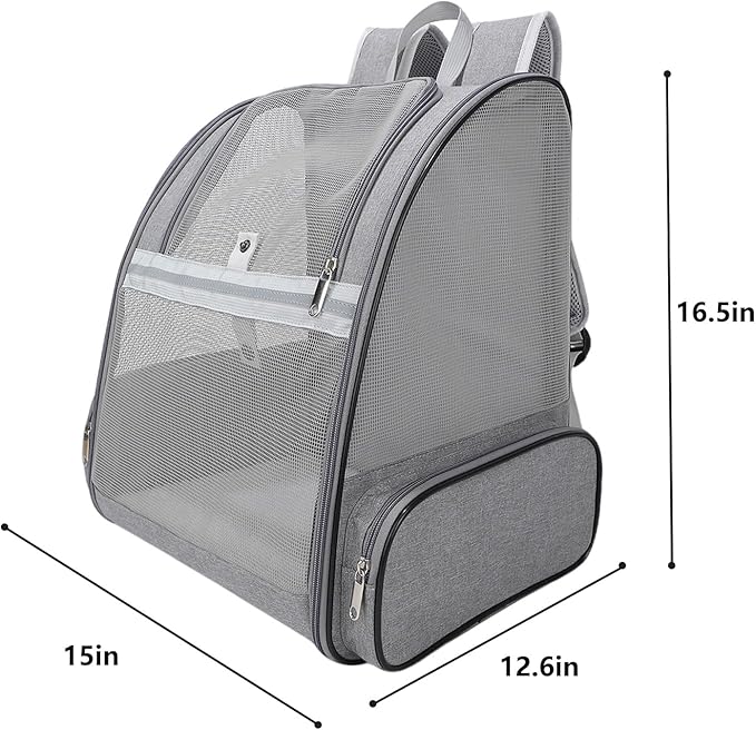 Dog Backpack Carrier,Pet Carrier for Cat/Small Dogs/Bunny,Ventilated Mesh Dog Backpack,Dog Travel Bag,Dog Bag,Small Dogs/Medium Cats Fit Up to 11lbs,Foldable Dogs Carrying Backpack