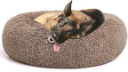 MIXJOY Orthopedic Dog Bed Comfortable Donut Cuddler Round Dog Bed Ultra Soft Washable Dog and Cat Cushion Bed (20''/23''/30''/36'') (36''x36'', Brown)