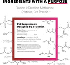 InClover Heart+ Dog and Cat Cardiac Health Supplement - Taurine Supplement for Dogs and Cats - Supports Heart & Immune Health, Pet Supplement for Weight Management & Senior Pet Health