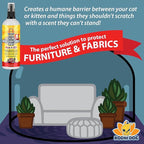 Bodhi Dog No More Scratching! Cat Deterrent Spray, Indoor & Outdoor Repellent w/Essential Oils - Safe & Effective Formula - Prevents Scratches on Furniture, Protects Surfaces - Made in USA (8 Fl Oz)