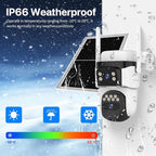 VSTARCAM 2K Dual Lens Security Camera Outdoor WiFi Camera for Home Security Home Survaillance Outdoor, 2.4G WiFi PTZ 2-Way Audio Auto Tracking Night Vision 360° View Cloud/SD Storage IP66 Weatherproof