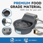 Automatic Dog Water Dispenser with Anti-tip Bracket, 68 oz Outdoor Dog Water Bowl Dispenser, Auto Refill Water Feeder for Pets & Livestock, Food Grade Waterer Fit 3/4" GHT Faucet, Wide Mouth