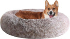 JOLLYVOGUE Dog Bed, Calming Anti-Anxiety Large Dog Bed, Fluffy Donut Cushion for Medium and Large Pets (27"/30"/36")