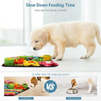 Snuffle Mat for Dogs Cats Rabbits, Pet Treats Feeding Mat, 15.4 x 15.4 inch for Small & Medium, Felt Wool Dog Sniff Mats for Slow Feed, Rabbit Foraging Mats, Relieve Anxiety, with Anti-Slip Bottom