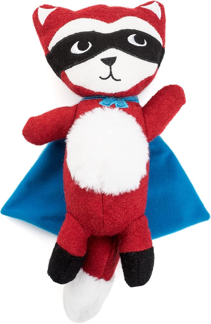 Jax & Bones Squeaky Dog Toys - 11" Tough Wool Squeak Toy for Dogs - Reinforced Seams for Moderate Chewers | Tricky Sam