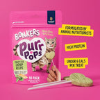 Bonkers Purrpops, Freeze Dried Catnip Flavor Lollipop Cat Treats, Healthy Single Ingredient Treats, Training Treats or Food Topper, for All Breeds and Ages, Value Pack (13 Pack, 52 Pieces)