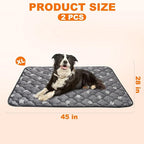 BINGPET 2 Pcs Self Warming Cat Bed for Indoor/Outdoor Cats,Warm Thermal Self Heating Cat Mat Dog Crate Pad with Anti-Slip Bottom Washable,Cozy Cat Dog Pet Heating Pad Blanket for Kitten Puppy 28"×45"