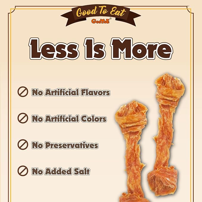 Gootoe Turkey Tendon Dog Treats, Bone (L) 1 lb, USA-Sourced Turkey Tendon, Natural Snack, Premium Puppy Chews, Hypoallergenic, Rawhide Free, Reseal Value Bag, Size for Large Dogs