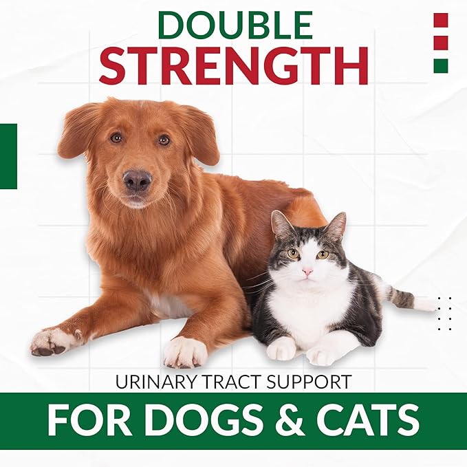 Cranberry D-Mannose for Dogs and Cats Urinary Tract Infection Support Prevents and Eliminates UTI, Bladder Infection Kidney Support, Antioxidant (Double Strength Tablet, 150 Count)