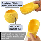 Mr. Pen Portable Dog Water Bottle - 19oz, Large, Yellow, Travel Dog Water Bottle Dispenser, Not Dishwasher Safe