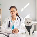 Avont Cat Recovery Suit - Kitten Onesie for Cats After Surgery, Cone of Shame Alternative Surgical Spay Suit for Female Cat, Post-Surgery or Skin Diseases Protection -Darkgrey(S)